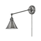 Hinkley Lighting 3690PL Polished Antique Nickel Small Single Light Sconce Image 3