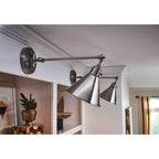 Hinkley Lighting 3690PL Polished Antique Nickel Small Single Light Sconce Image 2