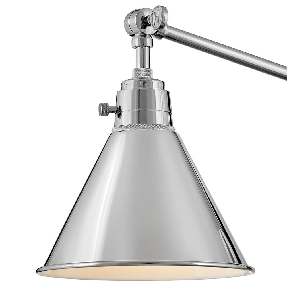 Hinkley Lighting 3690PN Polished Nickel Small Single Light Sconce Image 8