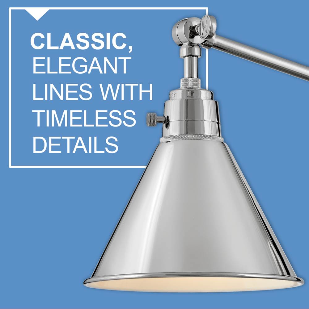 Hinkley Lighting 3690PN Polished Nickel Small Single Light Sconce Image 5