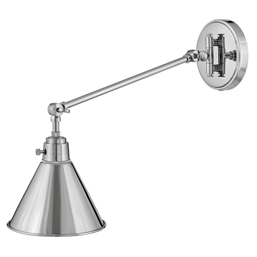 Hinkley Lighting 3690PN Polished Nickel Small Single Light Sconce Image 2