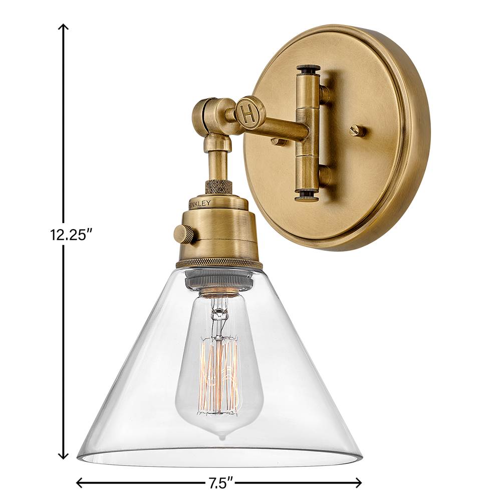 Hinkley Lighting Arti Small Single Light Sconce