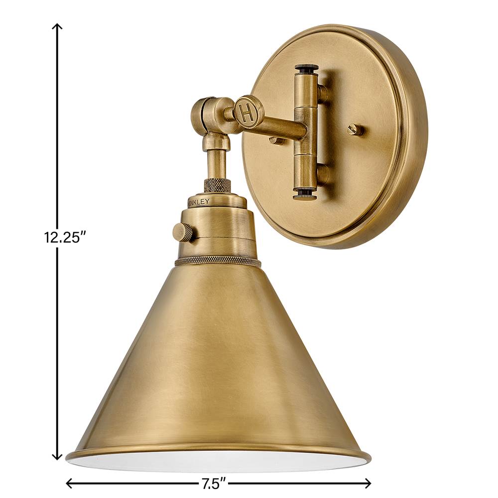Hinkley Lighting Arti Small Single Light Sconce