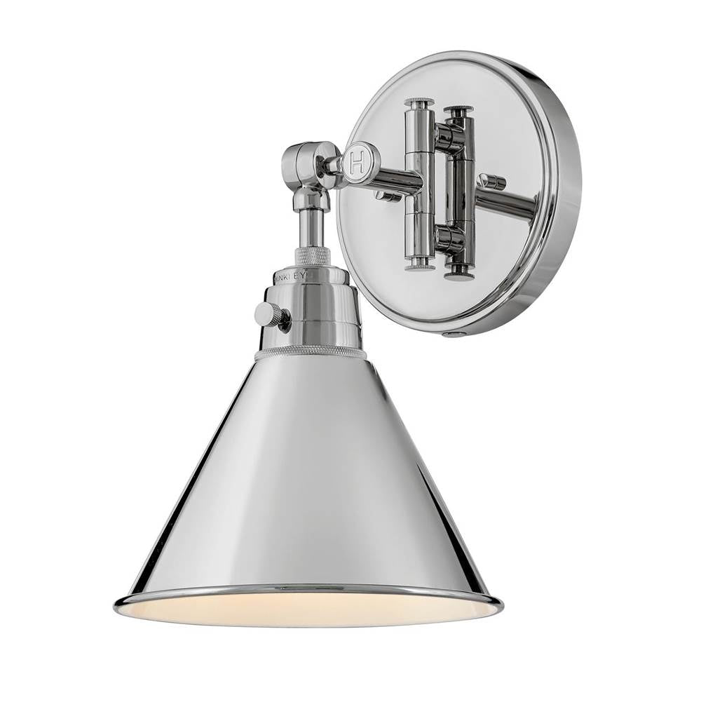 Hinkley Lighting 3691PN Polished Nickel Single Light Sconce Image 1