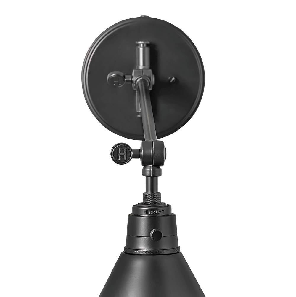 Hinkley Lighting 3692BK Black Medium Single Light Sconce Image 5