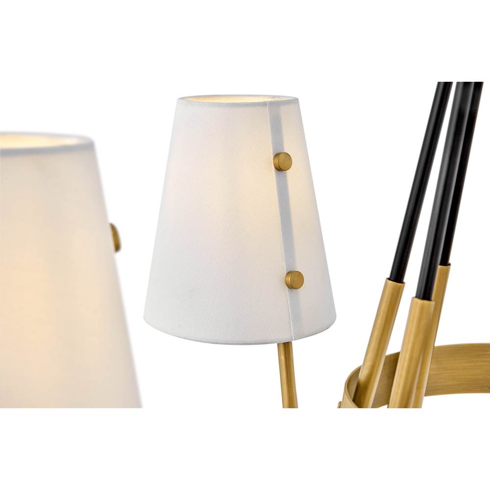 Hinkley Lighting 37388HB Heritage Brass Six Light Linear Image 8