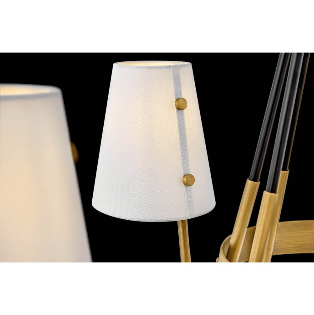 Hinkley Lighting 37388HB Heritage Brass Six Light Linear Image 7