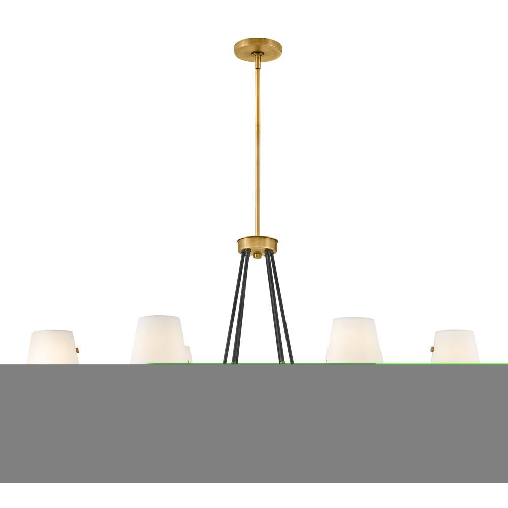 Hinkley Lighting 37388HB Heritage Brass Six Light Linear Image 5