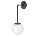 Hinkley Lighting 3742BK-WH Black Single Light Sconce Image 1
