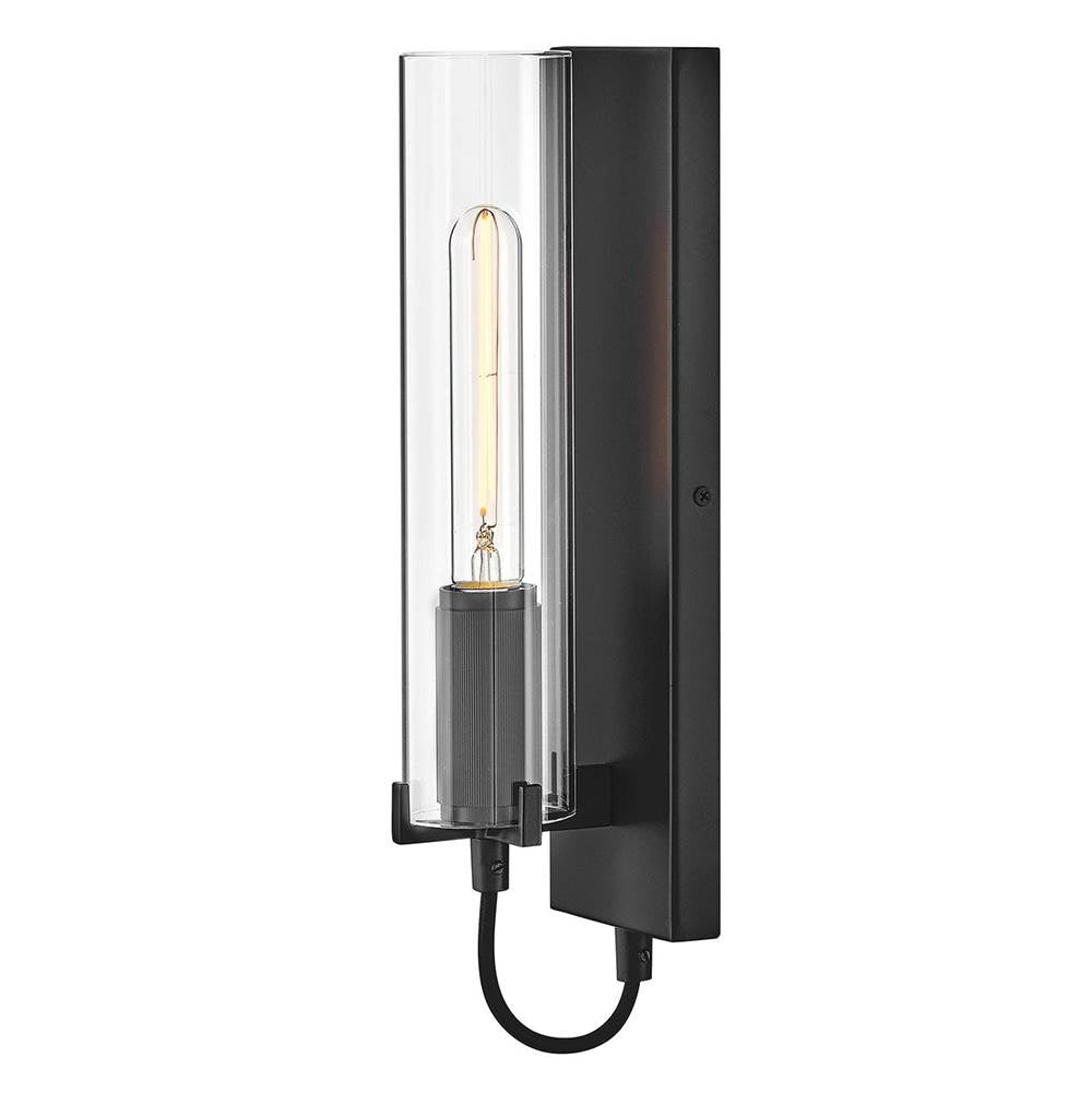 Hinkley Lighting 37850BK Black Single Light Sconce Image 1