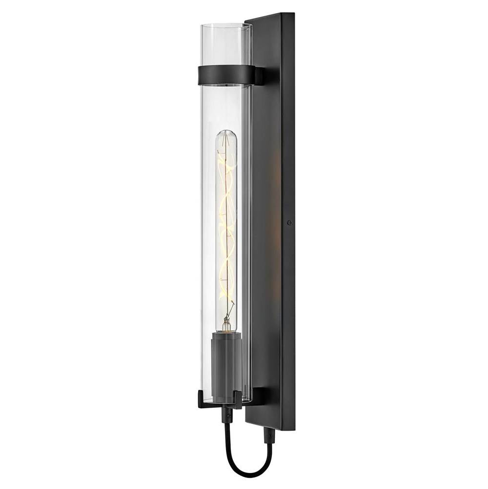 Hinkley Lighting 37852BK-LL Black Tall Single Light Sconce Image 1