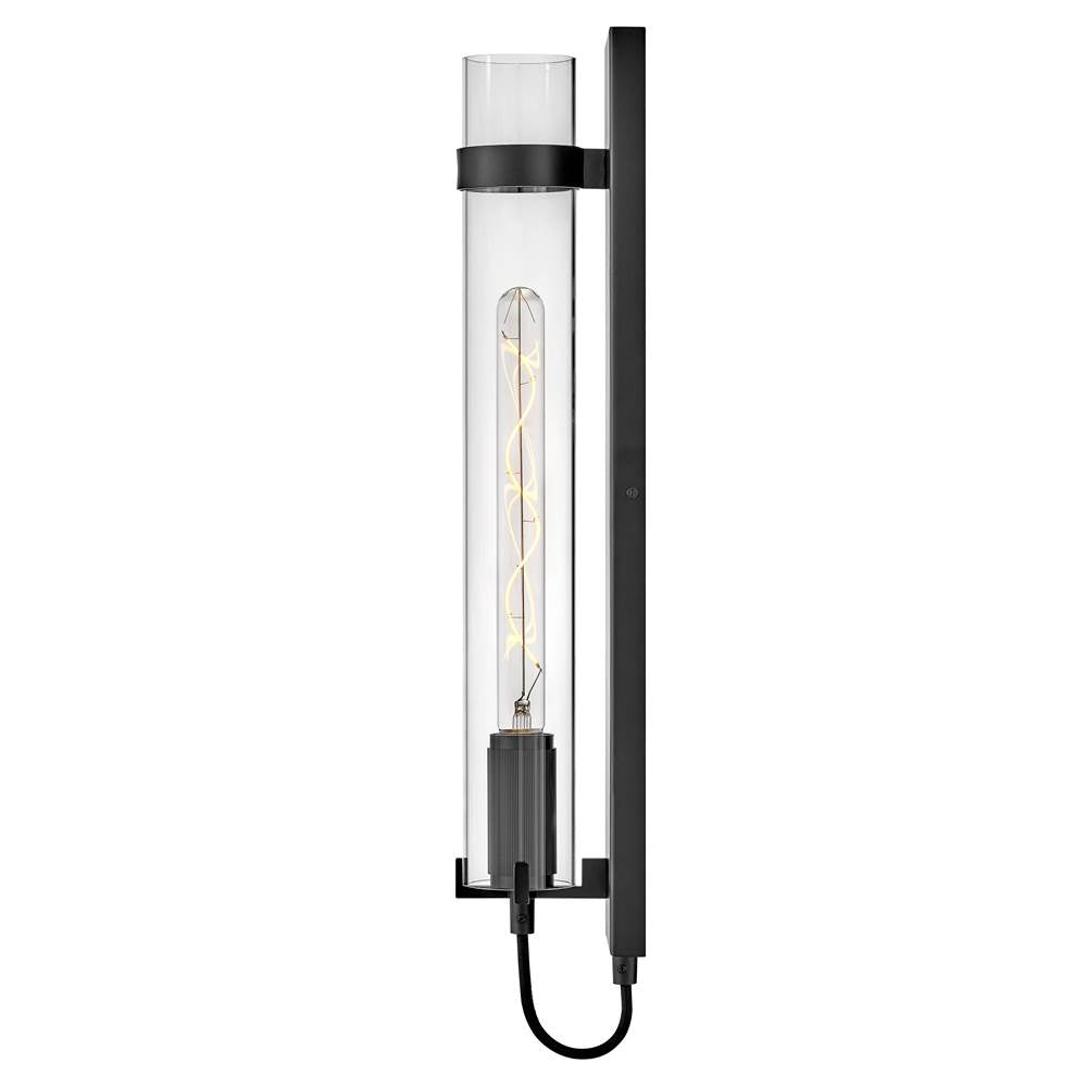 Hinkley Lighting 37852BK-LL Black Tall Single Light Sconce Image 2