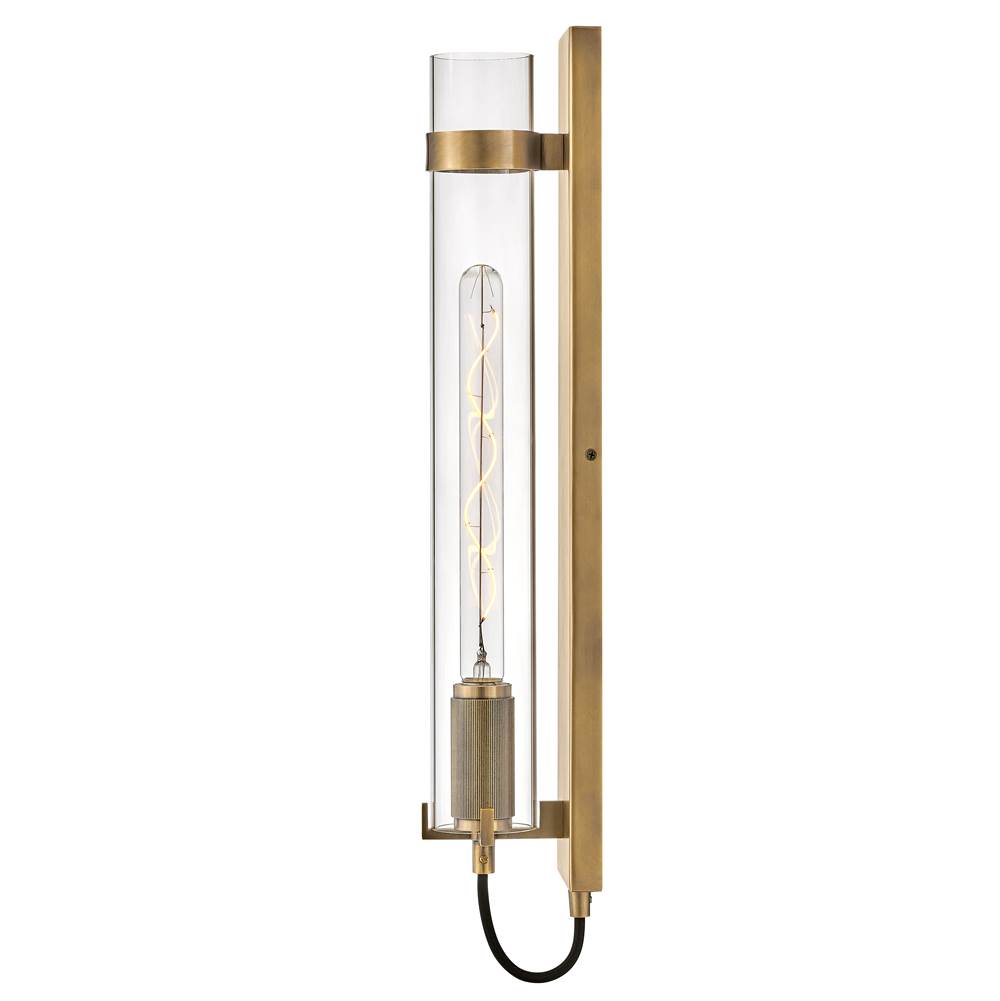 Hinkley Lighting 37852HB-LL Heritage Brass Tall Single Light Sconce Image 2