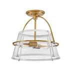 Hinkley Lighting 38111HB-PT Heritage Brass Medium Semi-flush Mount Image 1