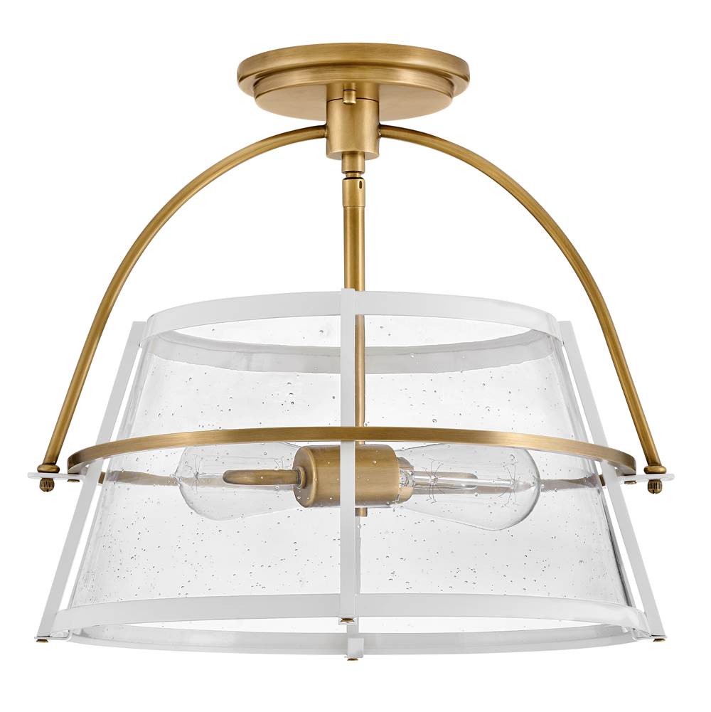 Hinkley Lighting 38111HB-PT Heritage Brass Medium Semi-flush Mount Image 7