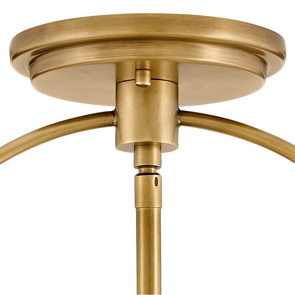 Hinkley Lighting 38111HB-PT Heritage Brass Medium Semi-flush Mount Image 5