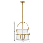 Hinkley Lighting 38113HB-PT Heritage Brass Medium Pendant Image 2