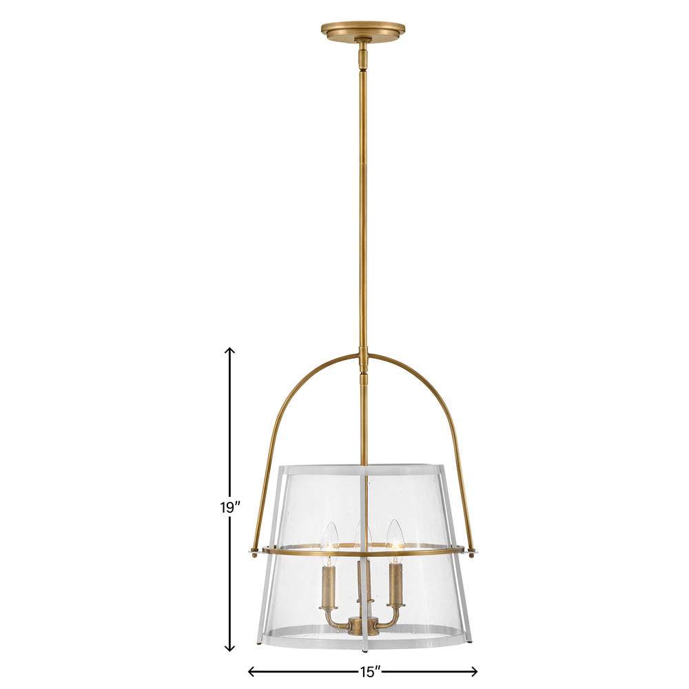 Hinkley Lighting 38113HB-PT Heritage Brass Medium Pendant Image 2