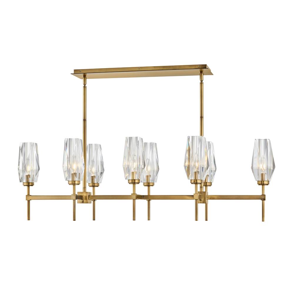 Hinkley Lighting 38256HB Heritage Brass Eight Light Linear Image 2