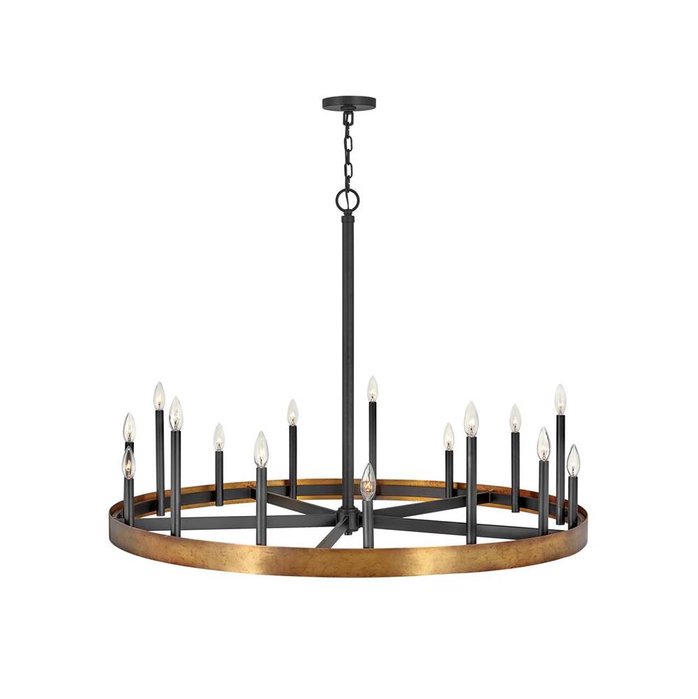 Hinkley Lighting 3865WA Weathered Brass Large Single Tier Image 1