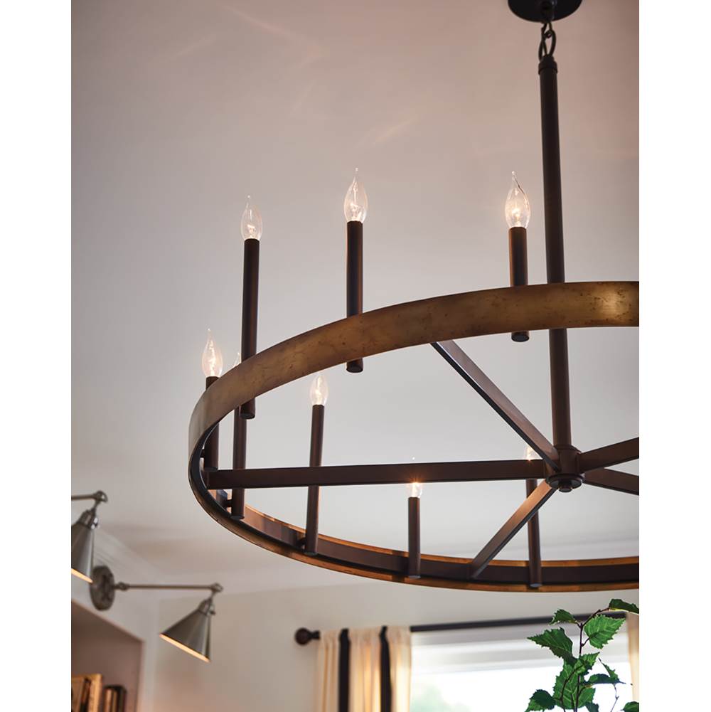 Hinkley Lighting 3865WA Weathered Brass Large Single Tier Image 2