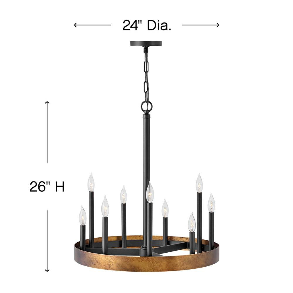 Hinkley Lighting Wells Medium Single Tier
