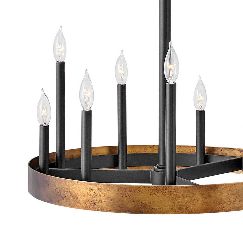 Hinkley Lighting 3866WA Weathered Brass Medium Single Tier Image 3