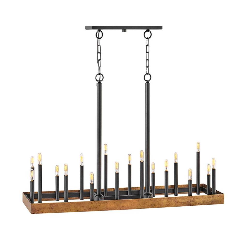 Hinkley Lighting 3868WA Weathered Brass Eighteen Light Linear Image 1