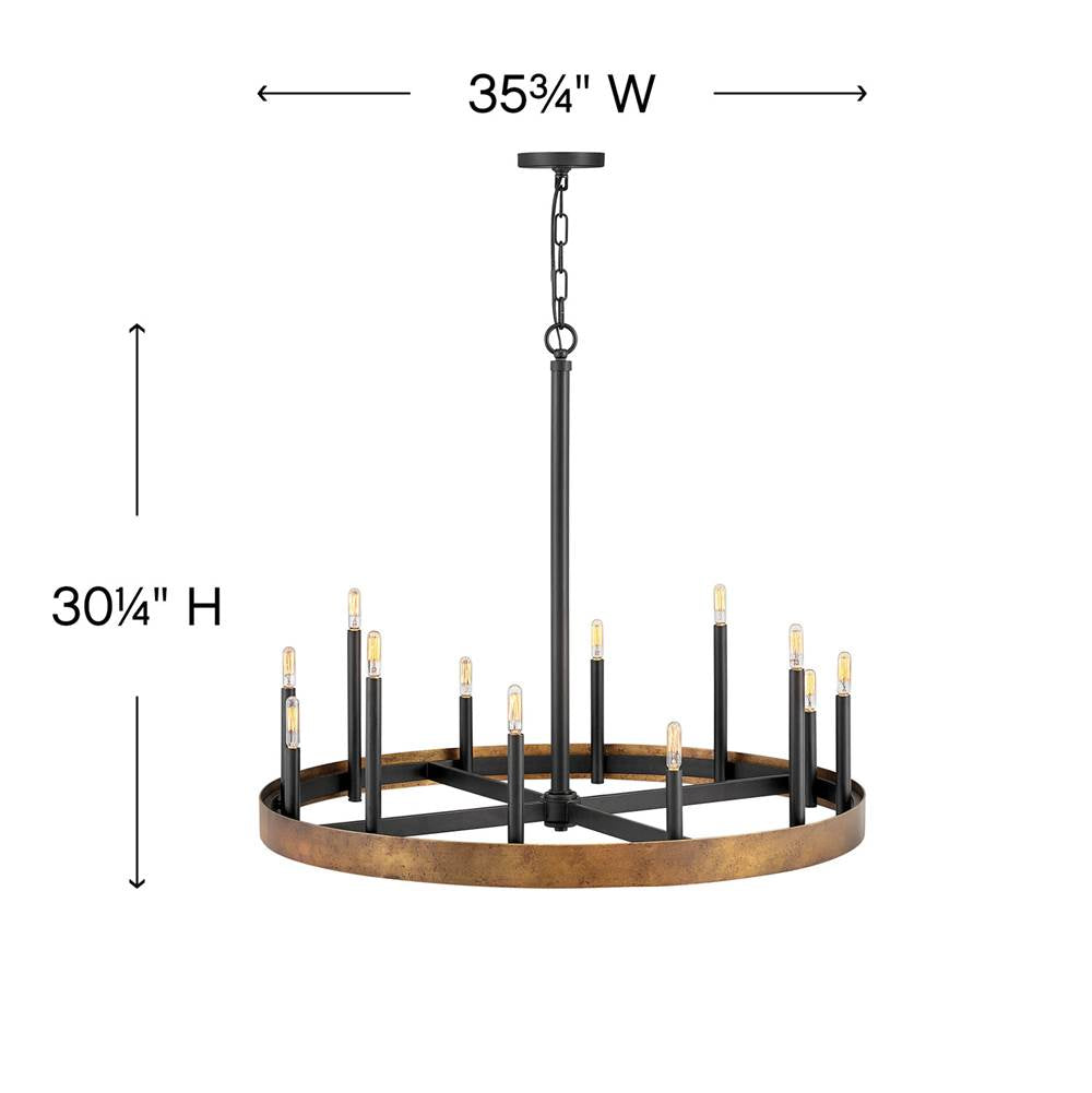 Hinkley Lighting Wells Large Single Tier