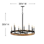 Hinkley Lighting Wells Large Single Tier
