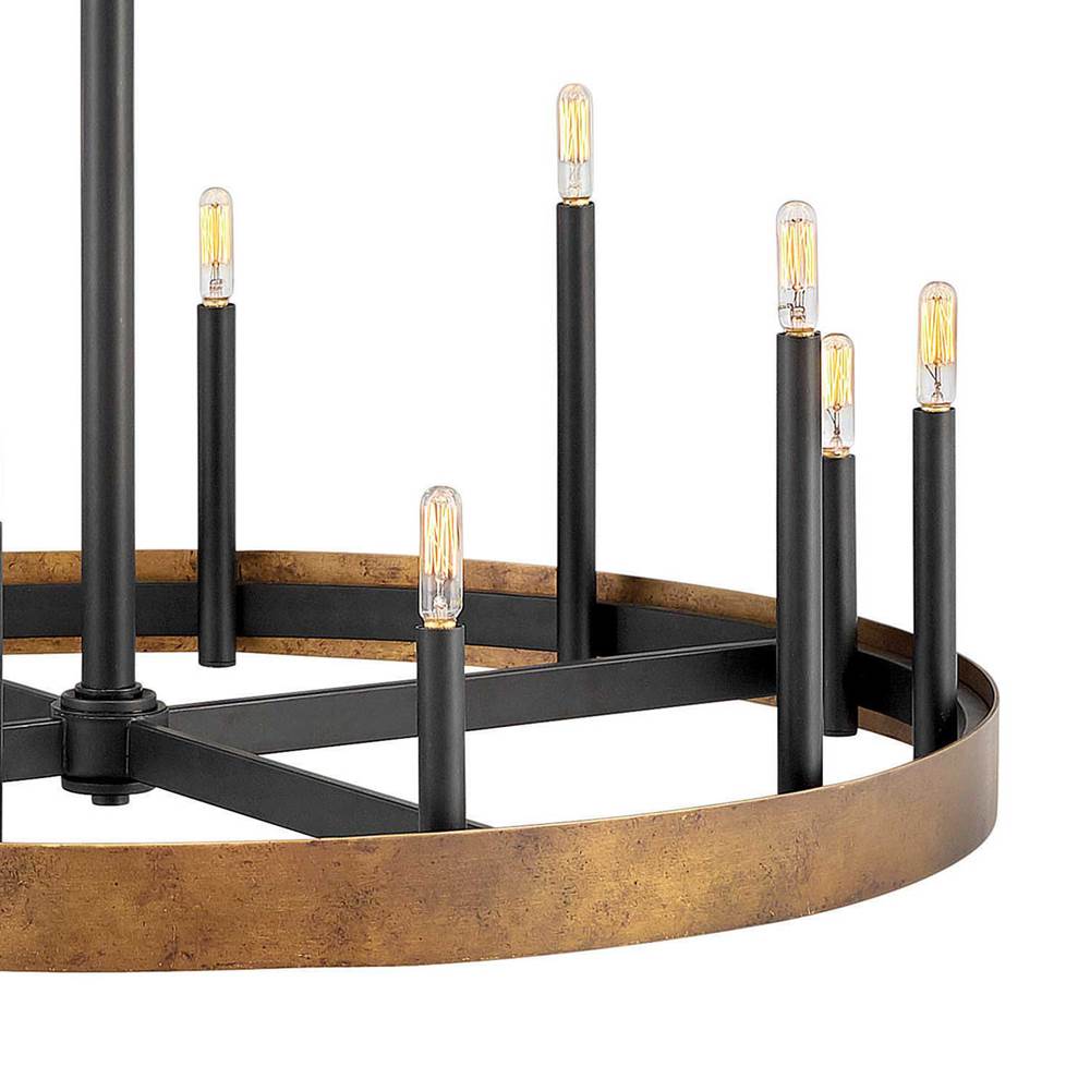 Hinkley Lighting 3869WA Weathered Brass Large Single Tier Image 3