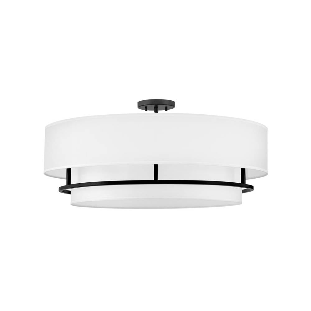 Hinkley Lighting 38895BK Black Extra Large Convertible Semi-flush Mount Image 1