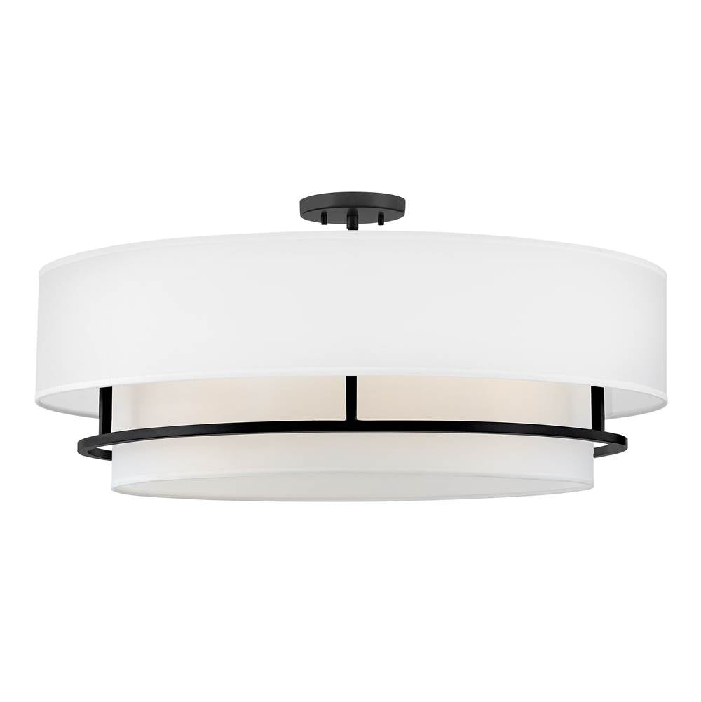 Hinkley Lighting 38895BK Black Extra Large Convertible Semi-flush Mount Image 7