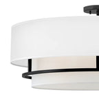 Hinkley Lighting 38895BK Black Extra Large Convertible Semi-flush Mount Image 5