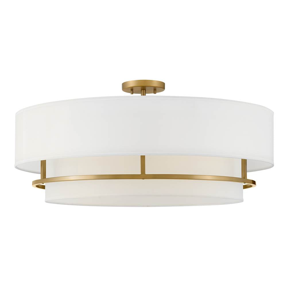 Hinkley Lighting 38895LCB Lacquered Brass Extra Large Convertible Semi-flush Mount Image 7