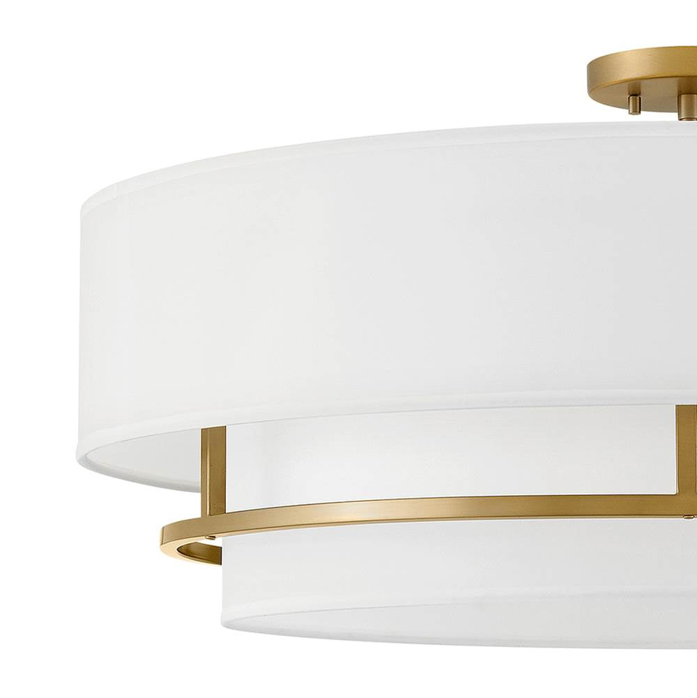 Hinkley Lighting 38895LCB Lacquered Brass Extra Large Convertible Semi-flush Mount Image 5