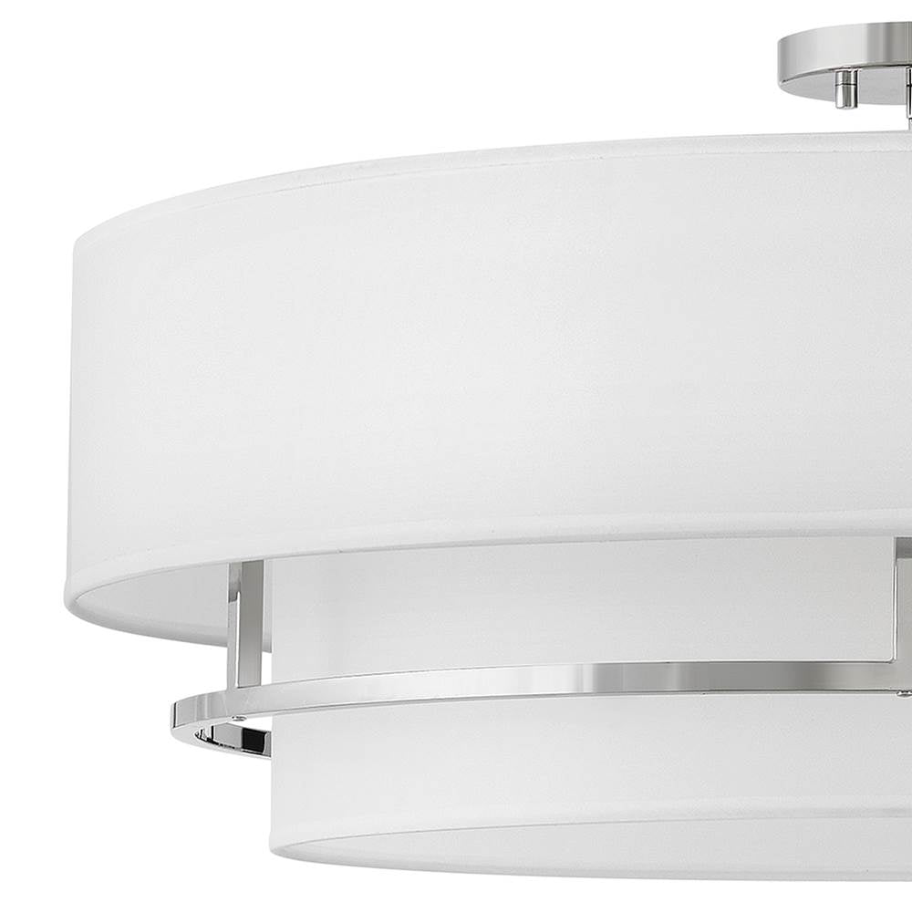 Hinkley Lighting 38895PN Polished Nickel Extra Large Convertible Semi-flush Mount Image 5