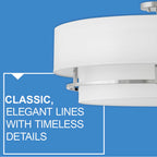 Hinkley Lighting 38895PN Polished Nickel Extra Large Convertible Semi-flush Mount Image 2