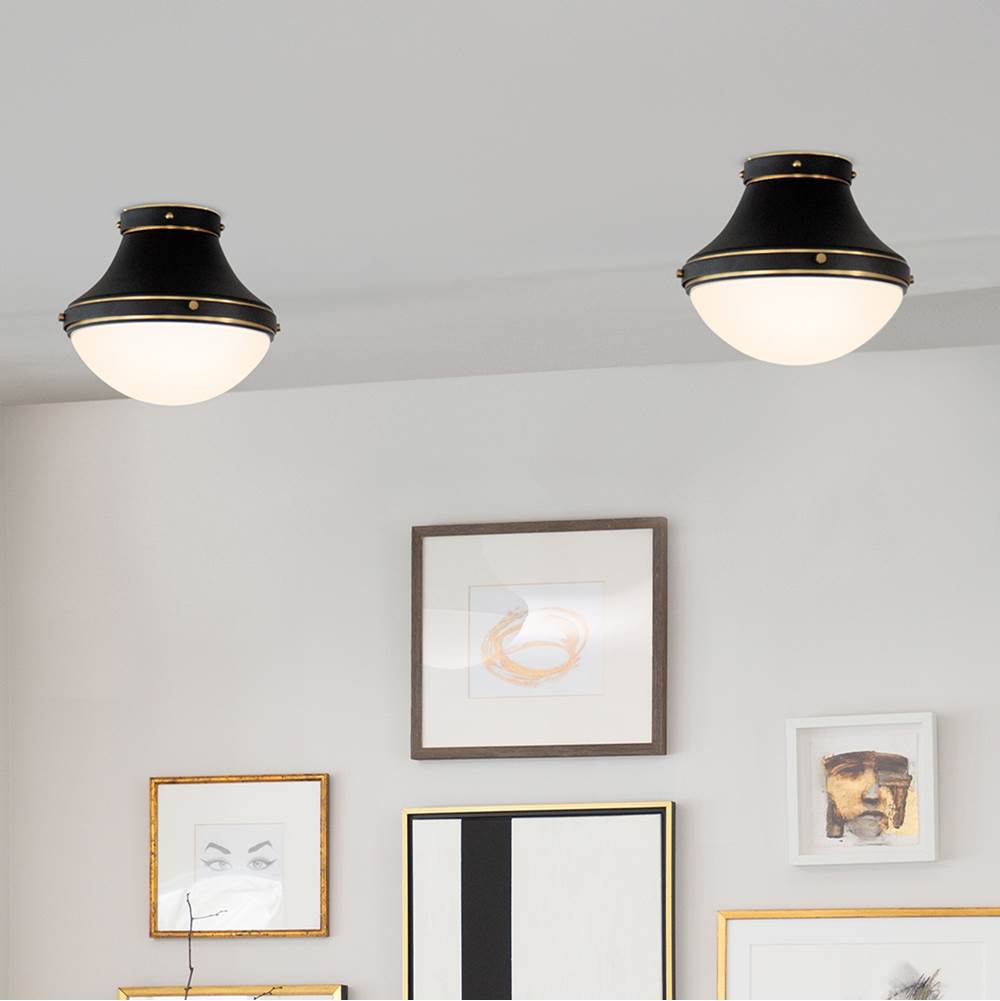 Hinkley Lighting 39051BK Black Small Flush Mount Image 3