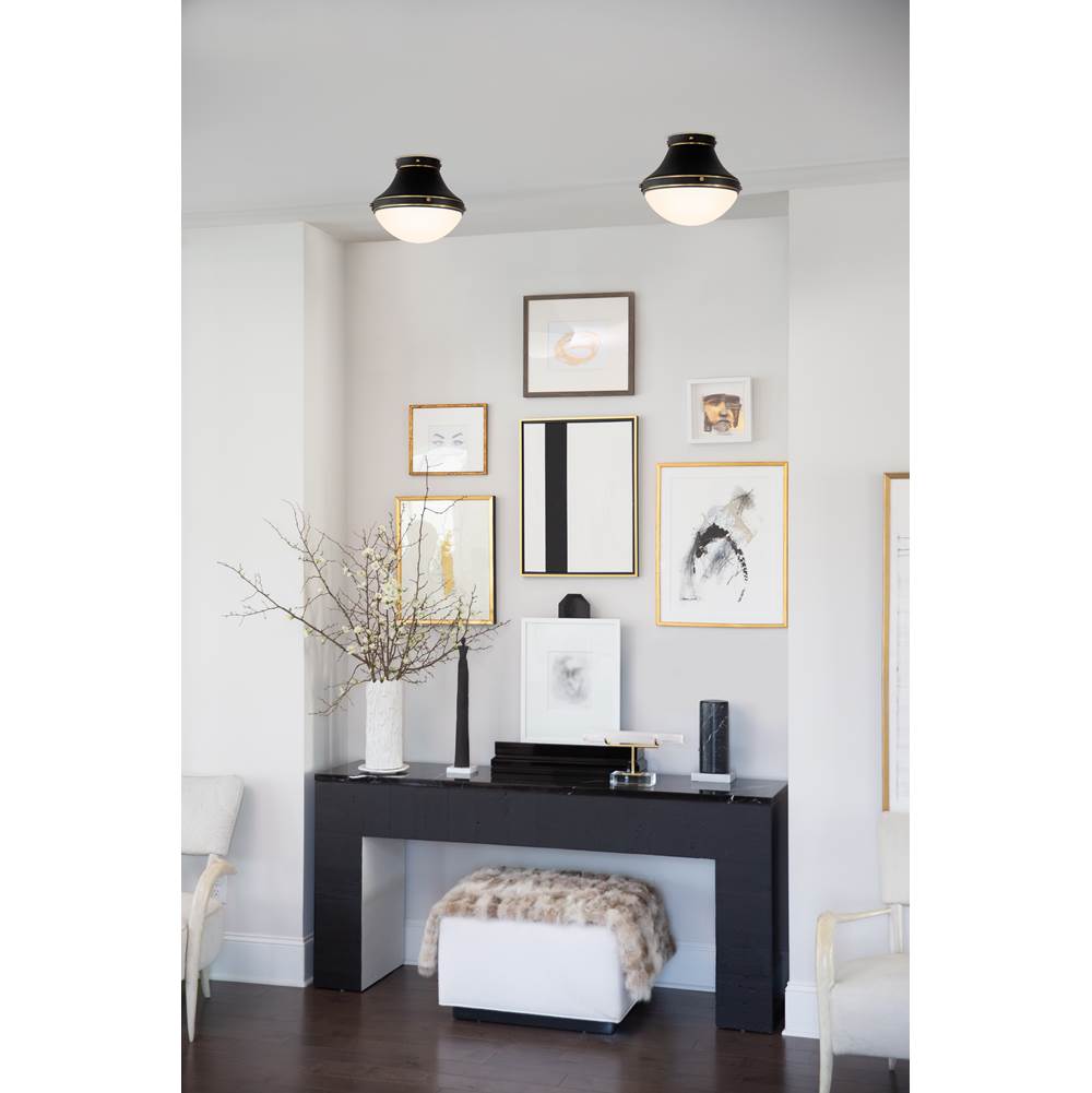 Hinkley Lighting 39051BK Black Small Flush Mount Image 2