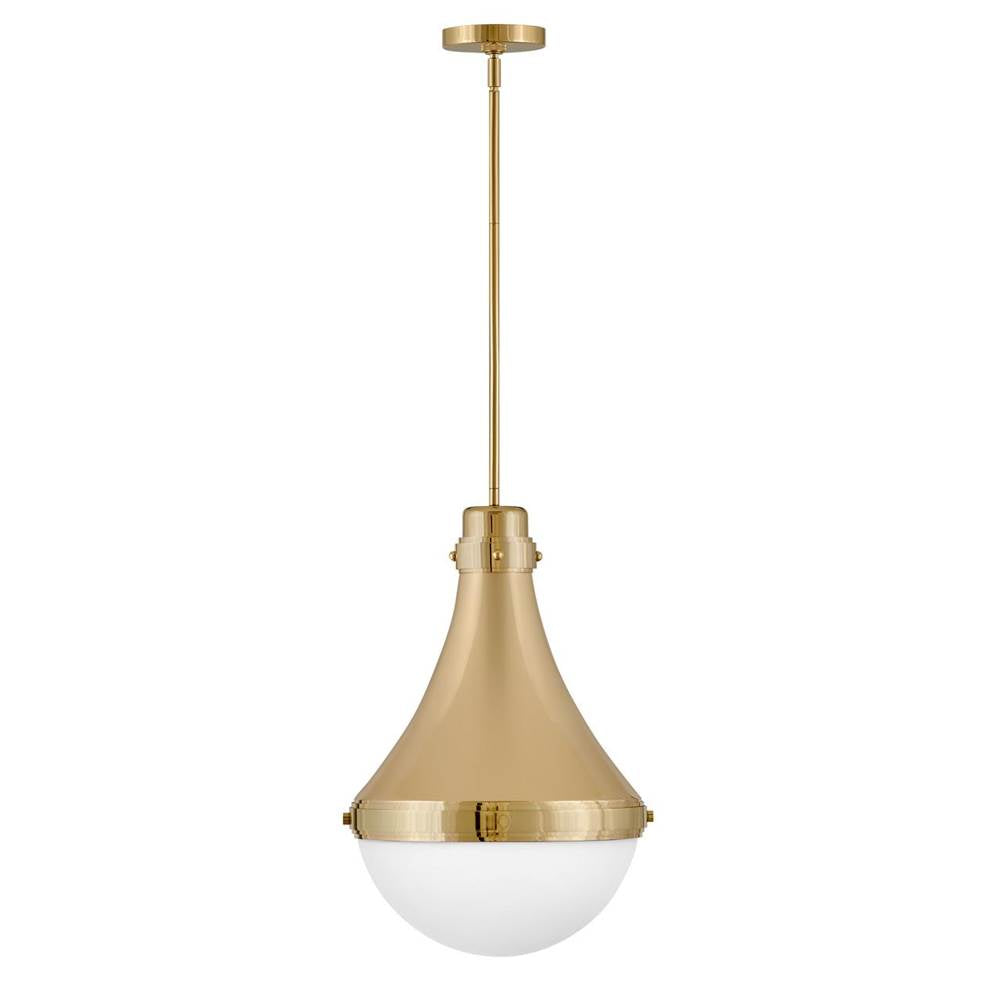 Hinkley Lighting 39054BBR Bright Brass Medium Pendant Image 1