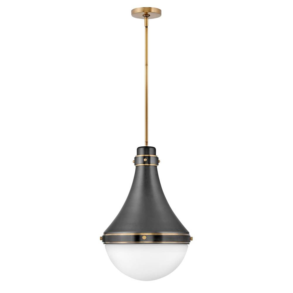 Hinkley Lighting 39054BK Black Medium Pendant Image 1