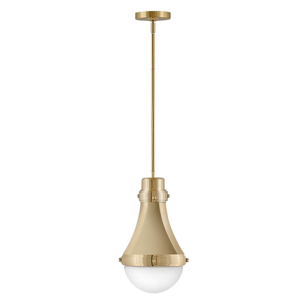 Hinkley Lighting 39057BBR Bright Brass Small Pendant Image 1