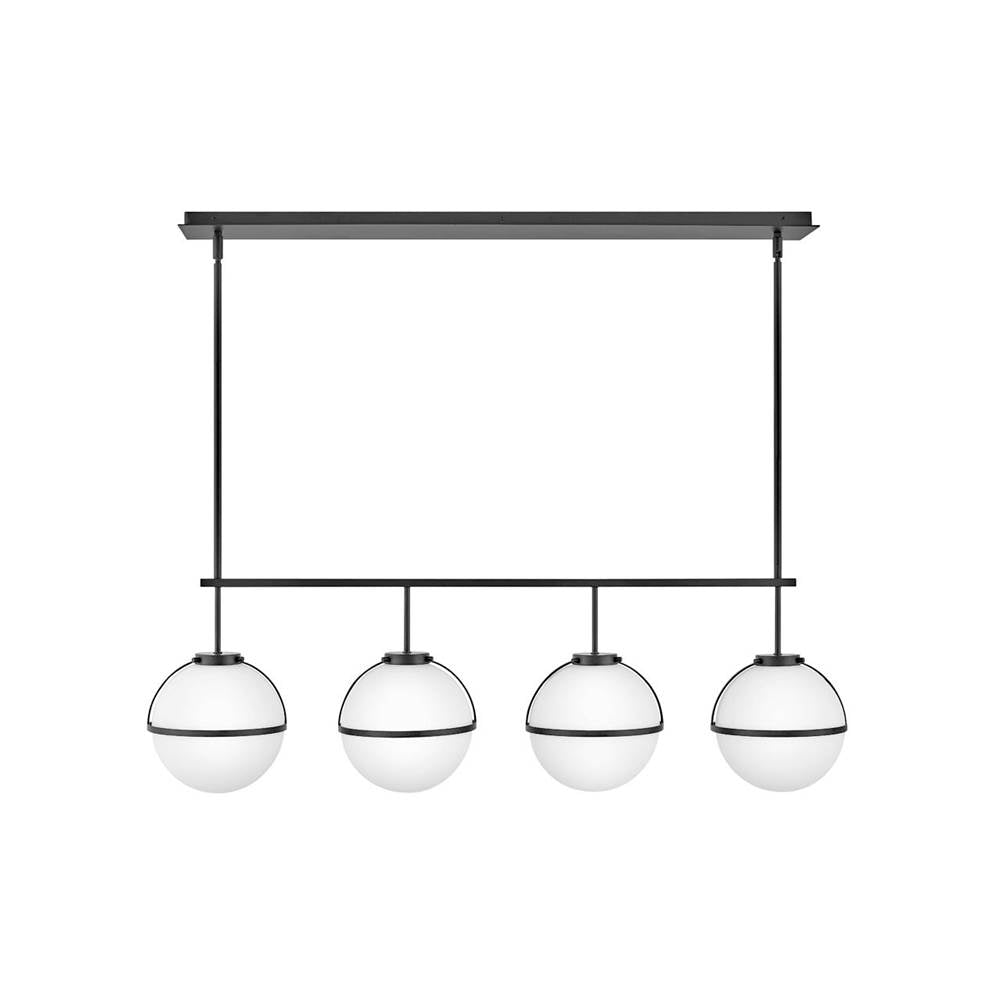 Hinkley Lighting 39675BK Black Four Light Linear Image 1