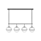 Hinkley Lighting 39675BK Black Four Light Linear Image 1