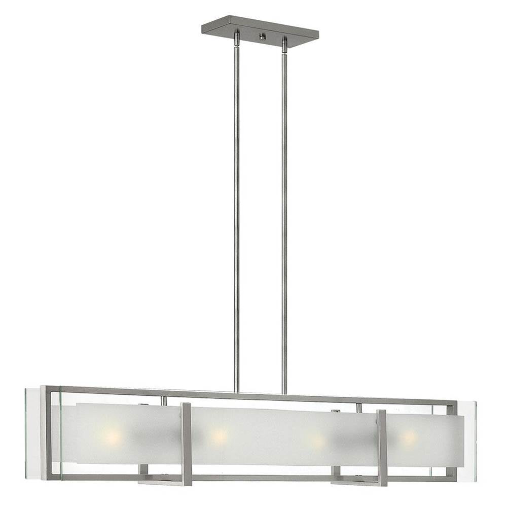 Hinkley Lighting 3996BN Brushed Nickel Four Light Linear Image 1
