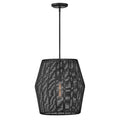 Hinkley Lighting 40387BLK Black,White Large Convertible Pendant Image 1