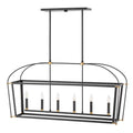 Hinkley Lighting 4054BK Black Six Light Open Frame Linear Image 1
