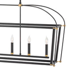 Hinkley Lighting 4054BK Black Six Light Open Frame Linear Image 3