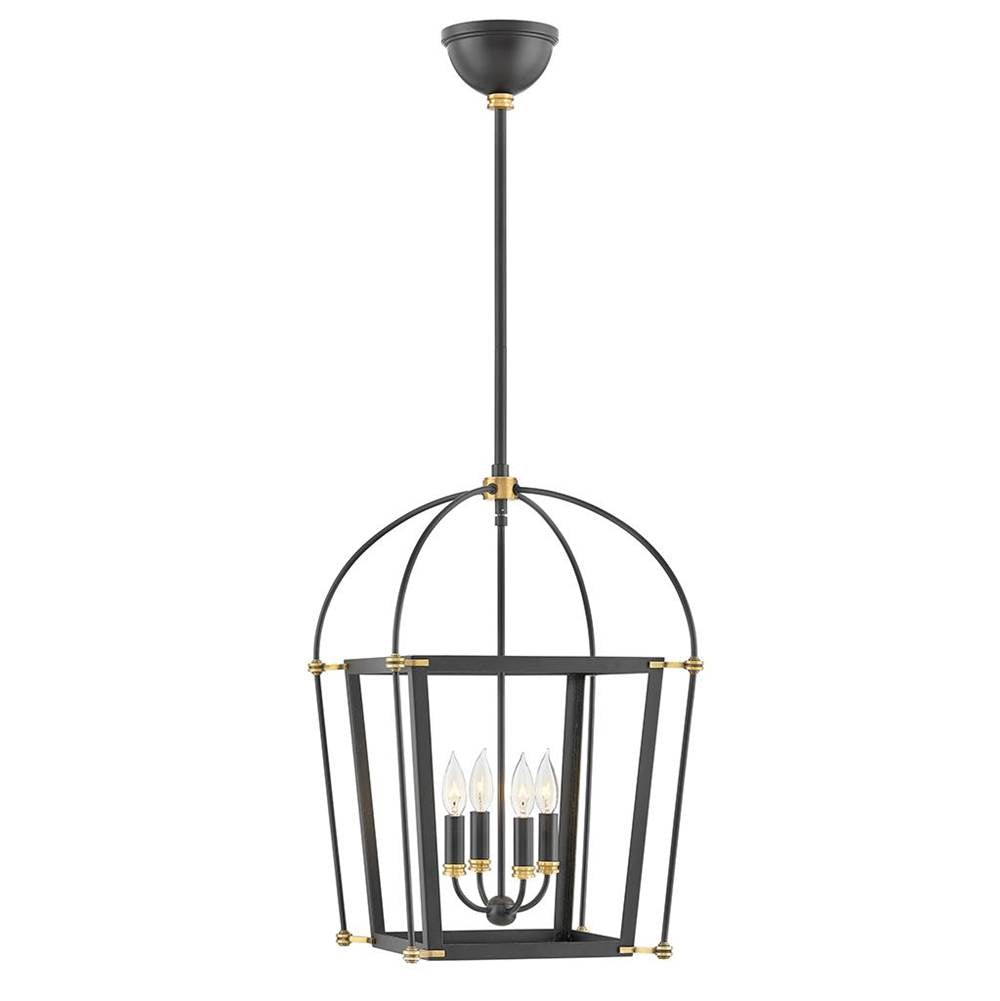 Hinkley Lighting 4057BK Black Small Open Frame Pendant Image 1